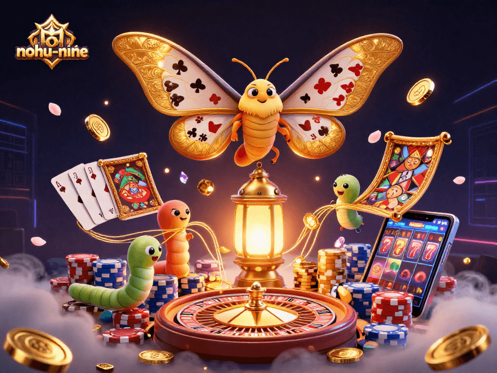 Experience nohu-nine's thrilling casino atmosphere with vibrant characters and game elements.