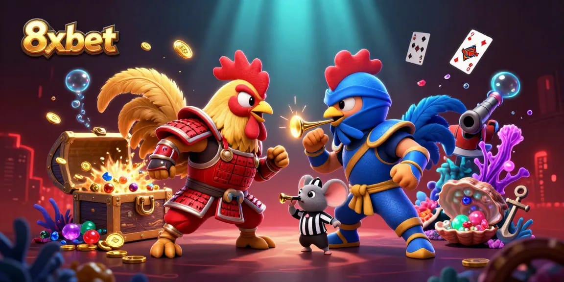 Experience thrilling battles at 8xbet with dynamic rooster fighters and exciting casino elements.