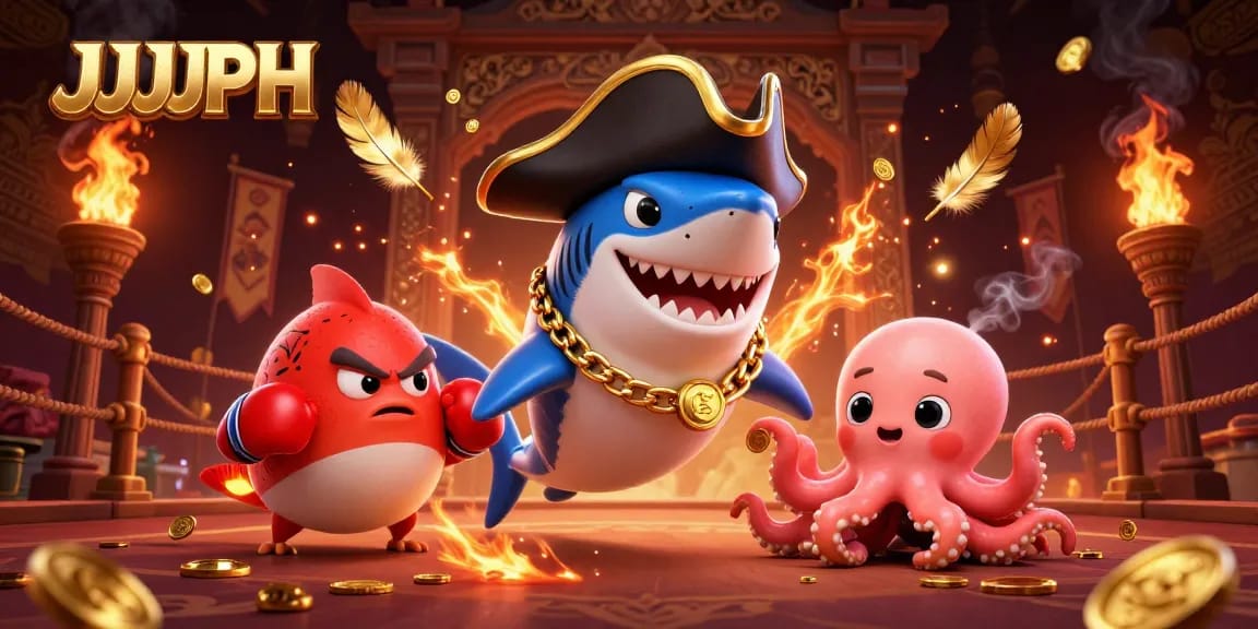 Makipagsapalaran sa JJJPH kasama ang pirate shark at cute na octopus sa casino arena.
