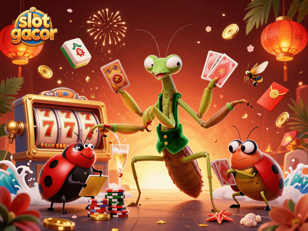 Meraih kemenangan dalam slot gacor dengan karakter lucu dalam ilustrasi 3D yang dinamis.