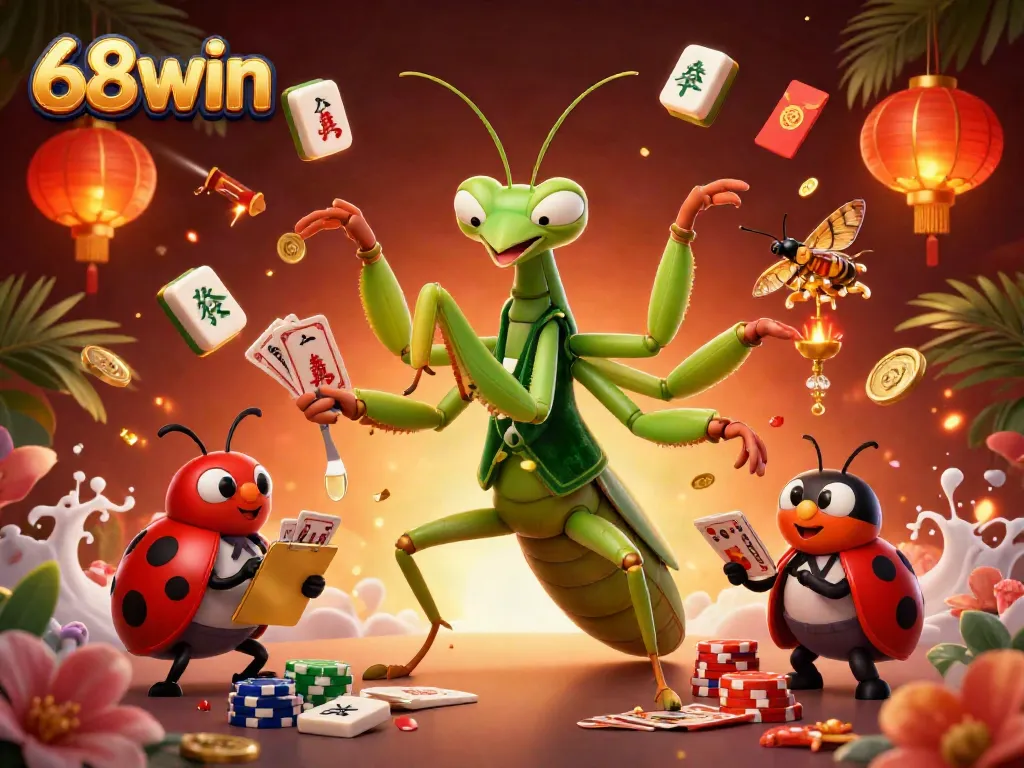 Experience high-stakes gaming actions at 68win with colorful characters and vibrant casino elements.