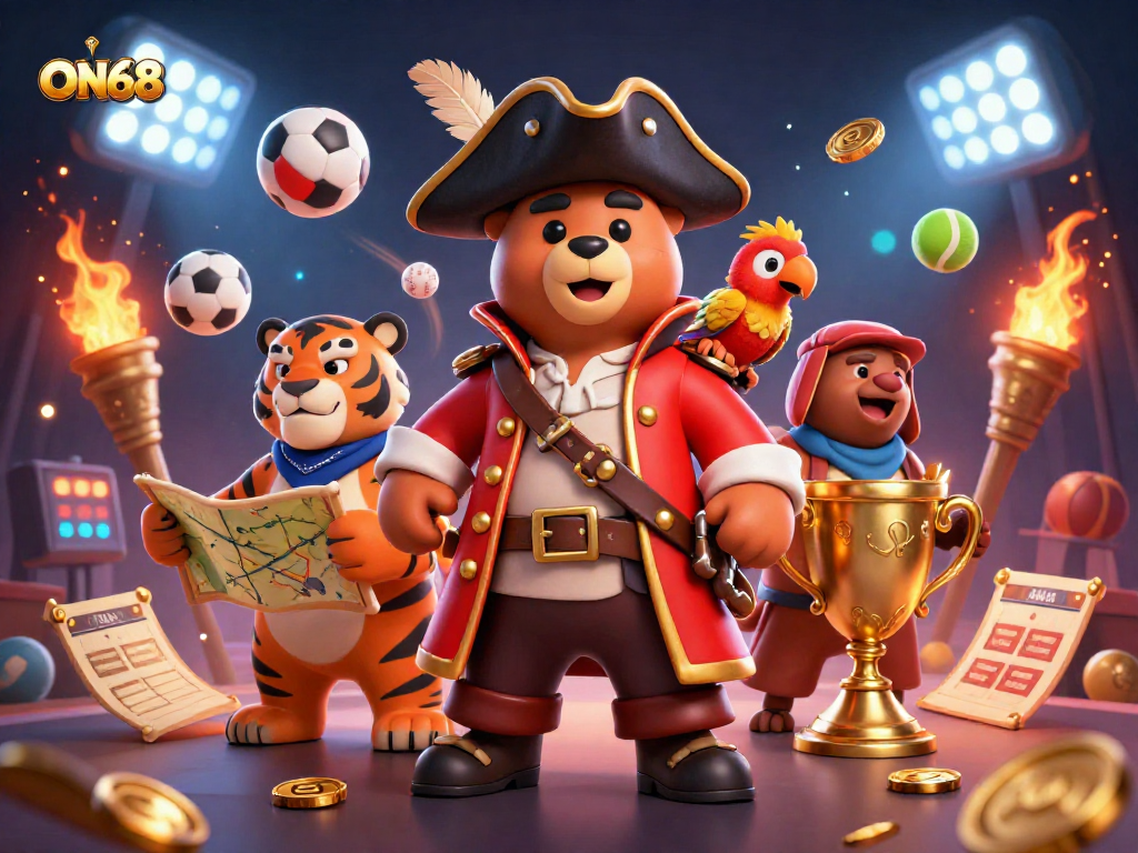 Engage in thrilling gameplay at ON68 with exciting elements, including sports betting and dynamic casino features.