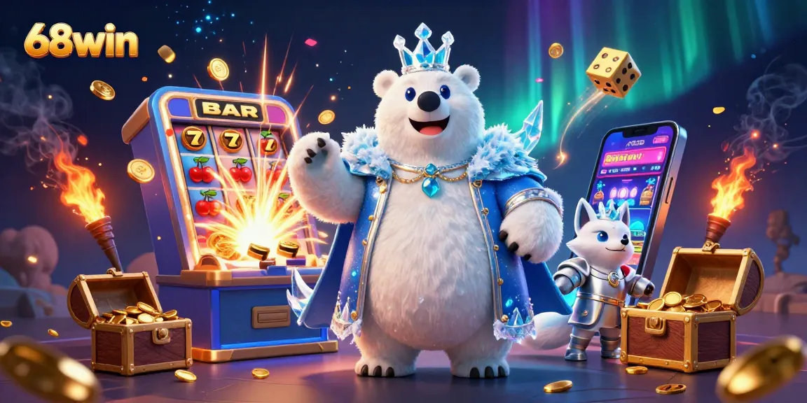 Spin the reels with 68win's exciting jackpots and vibrant casino game elements.