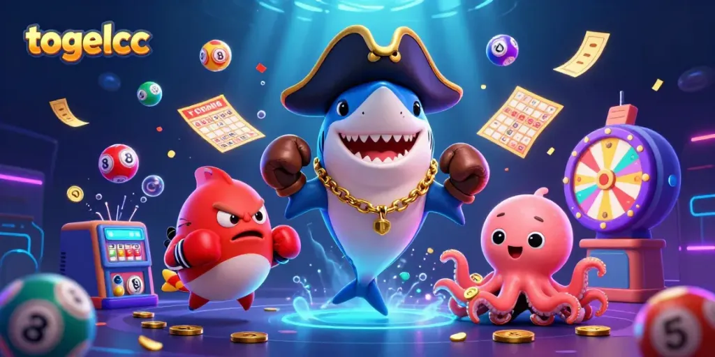 Engage with exciting lottery action featuring togelcc amidst colorful game elements and dynamic characters.