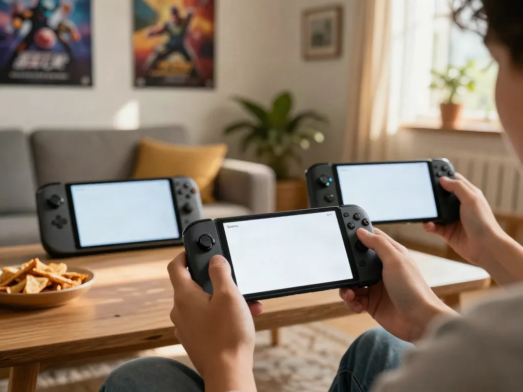 Yono Arcade user enjoying mobile gaming experience in a cozy living room.