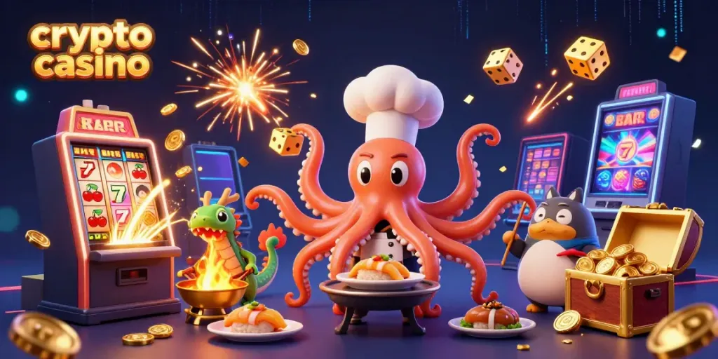 Play exciting games at a crypto casino featuring vibrant characters and rich visuals.