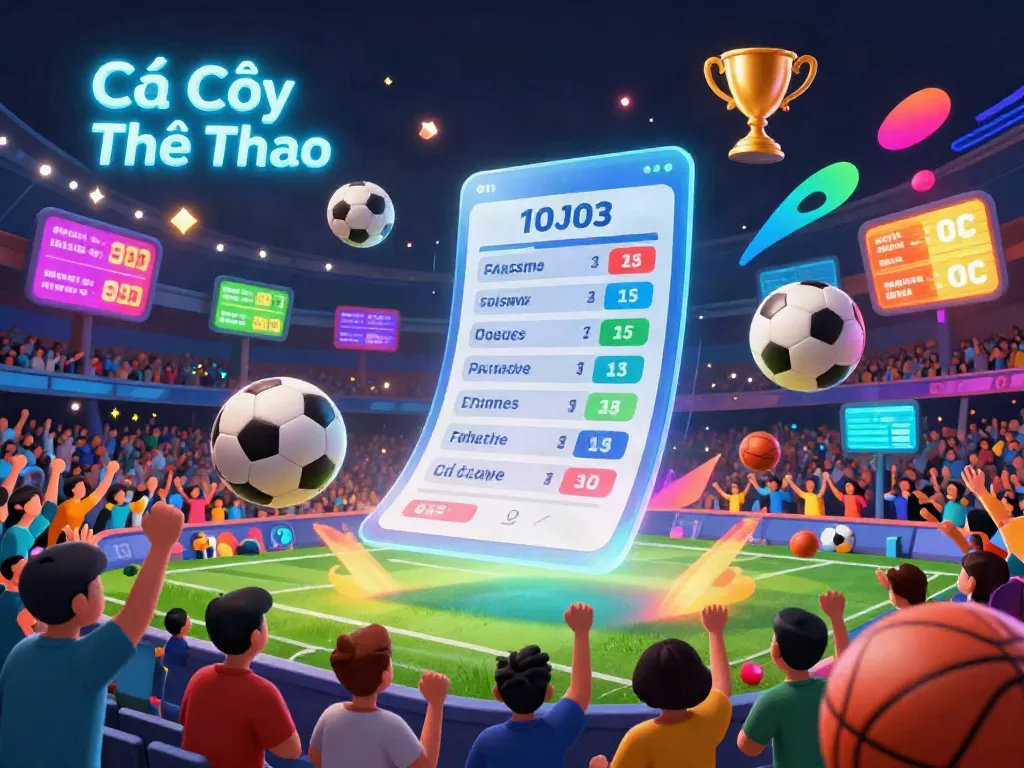 Engage in Cá Cược Thể Thao with virtual sports betting excitement and dynamic odds displayed.