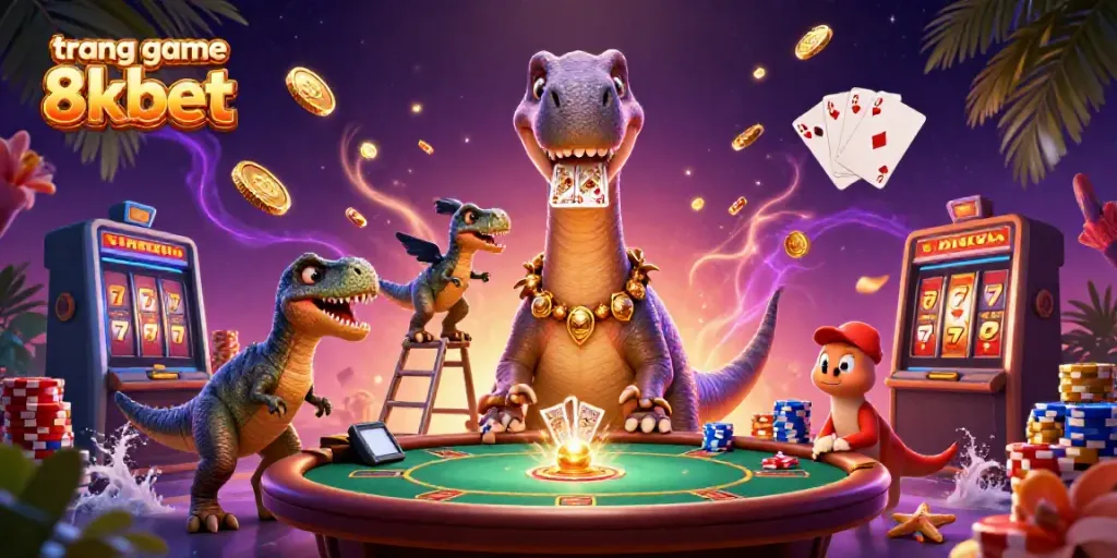 Engage in thrilling gameplay at trang game 8kbet with vibrant 3D casino elements and thrilling animations.