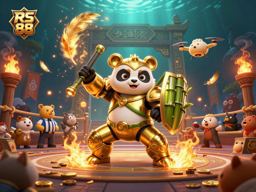 RS 88 showcases thrilling gameplay with dynamic characters in a vibrant casino arena.