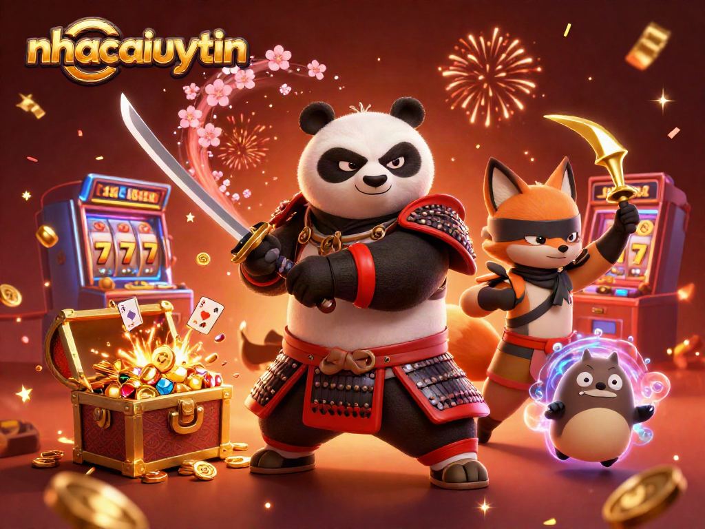 Engage with the vibrant nhacaiuytin casino world as samurai panda and ninja fox reveal treasures.