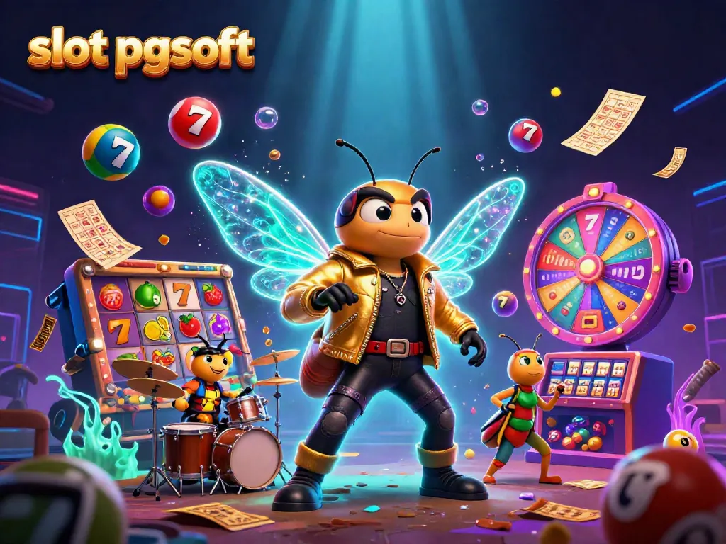 Experience the thrill of slot pgsoft with this vibrant 3D casino scene filled with dynamic elements.