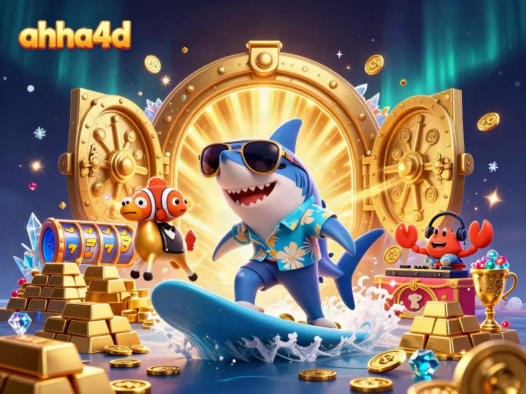 Experience thrilling wins with ahha4d, showcased in a vibrant underwater casino scene.