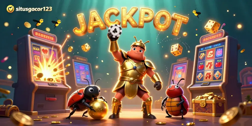 Experience thrilling victory at situsgacor123's online gaming with exciting jackpot elements