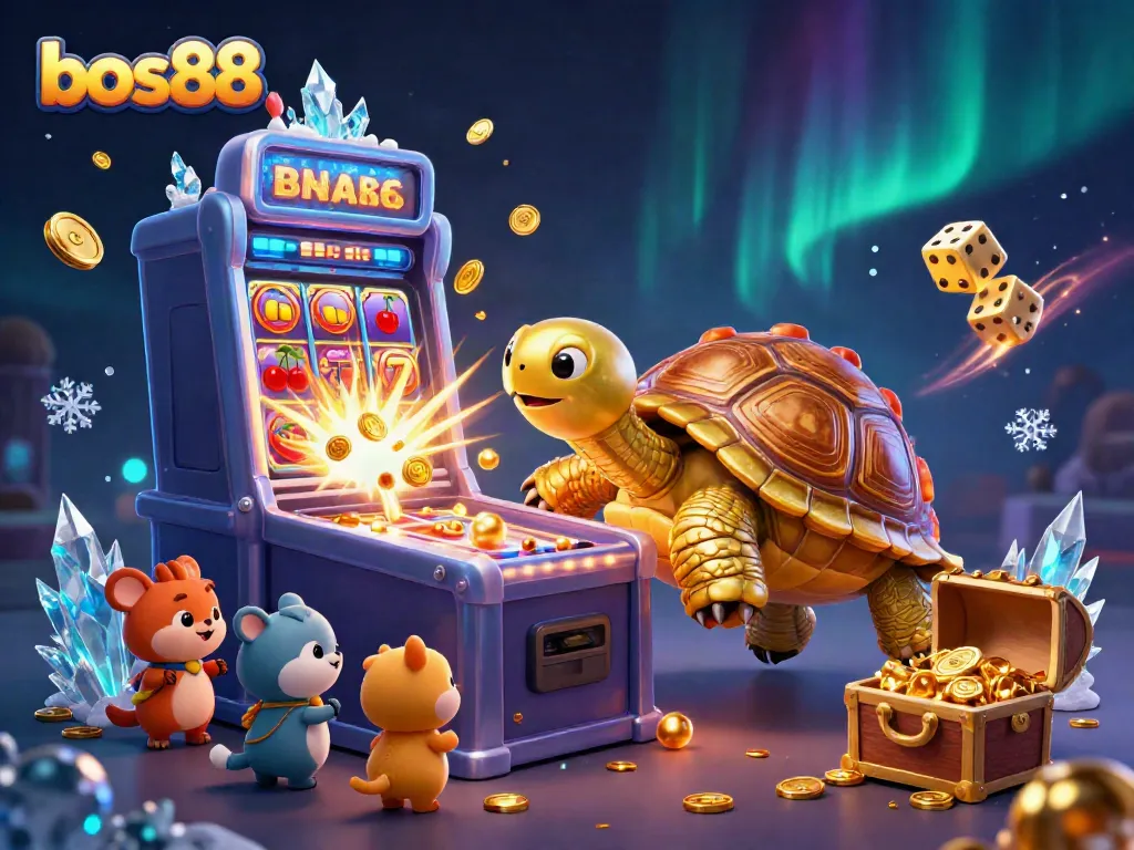 Experience thrilling gameplay at bos88 through an exciting fantasy illustration with vibrant dynamics and casino elements.
