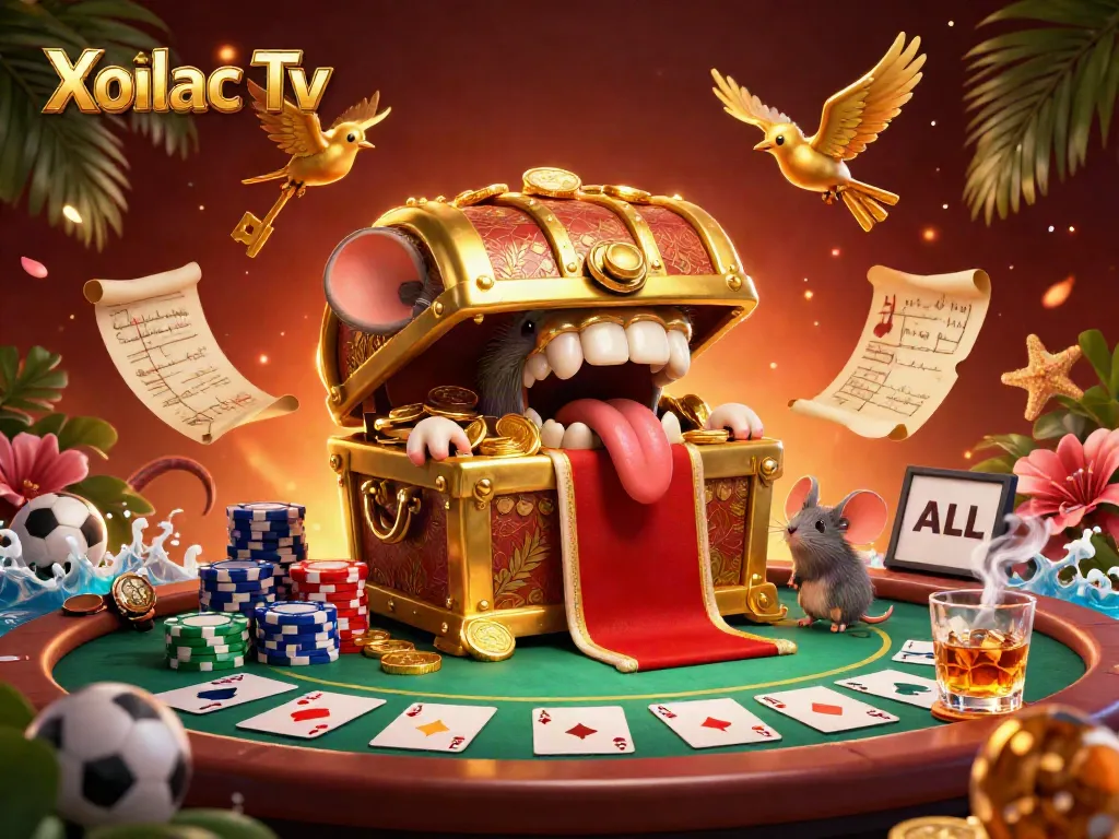 Xoilac Tv draws in adventurous gamblers with immersive sports betting visuals and a vibrant treasure chest offer.