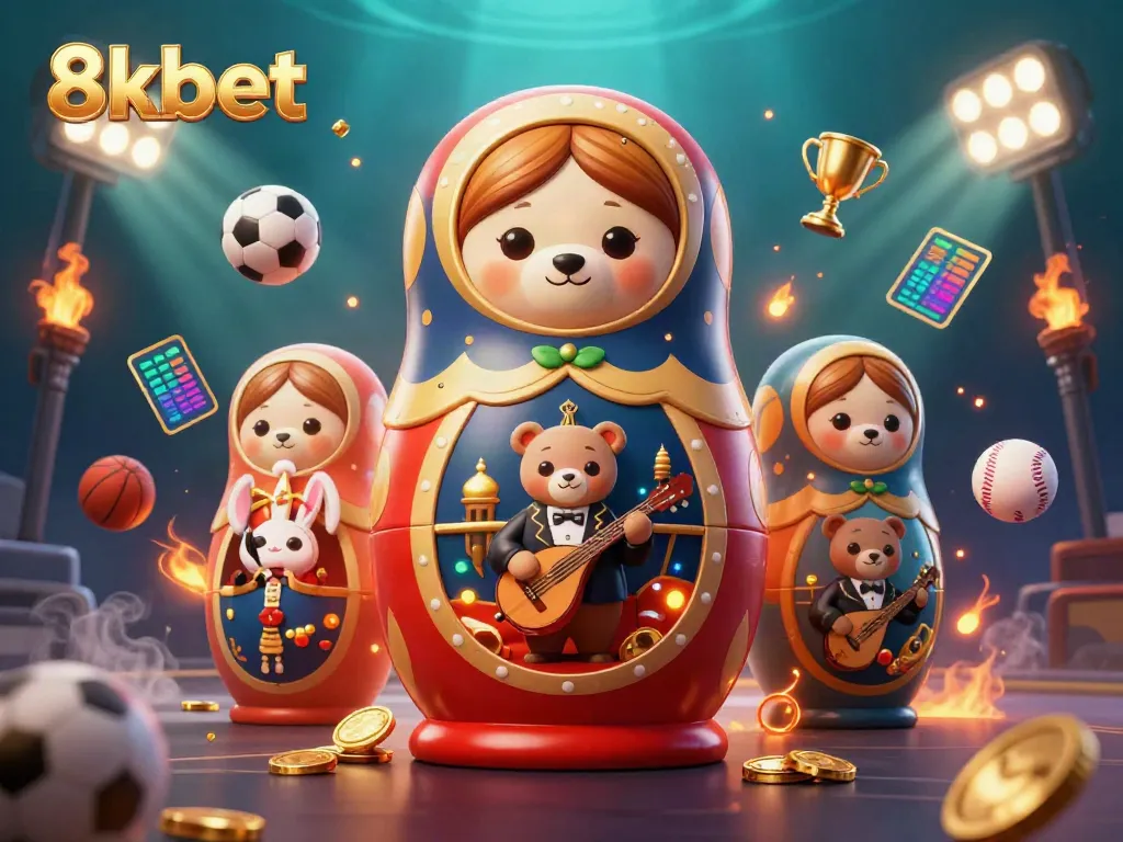 Experience the thrill of gaming with 8xbet's engaging 3D casino illustration featuring vibrant characters and dynamic elements.