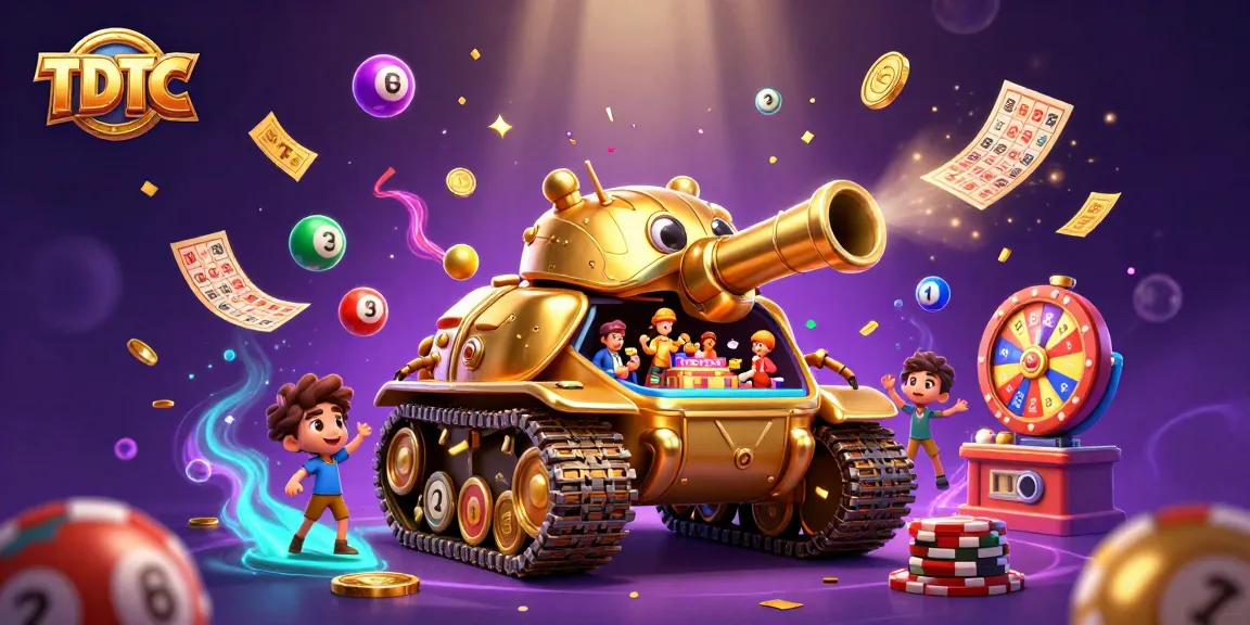 Celebrate wins with TDTC in this vibrant casino scene featuring golden jackpot elements.