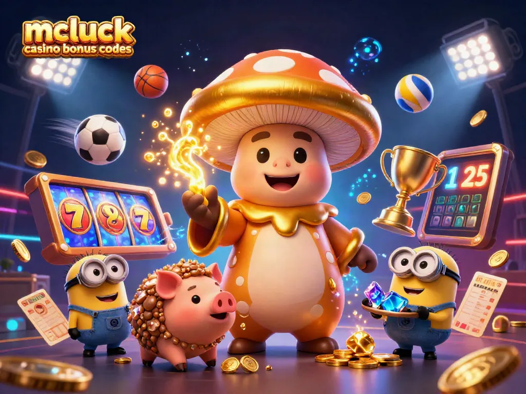 Activate mcluck casino bonus codes to unlock exciting rewards in a vibrant casino scene.